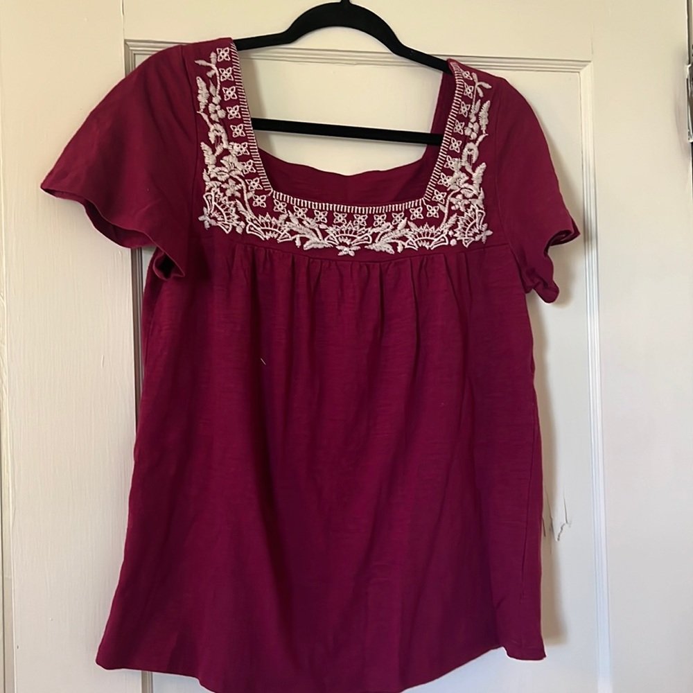 Magenta tunic shirt